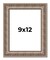 Photo Size Ornate Gold Picture Frame - UV Acrylic, Foam Board Backing, Hanging Hardware